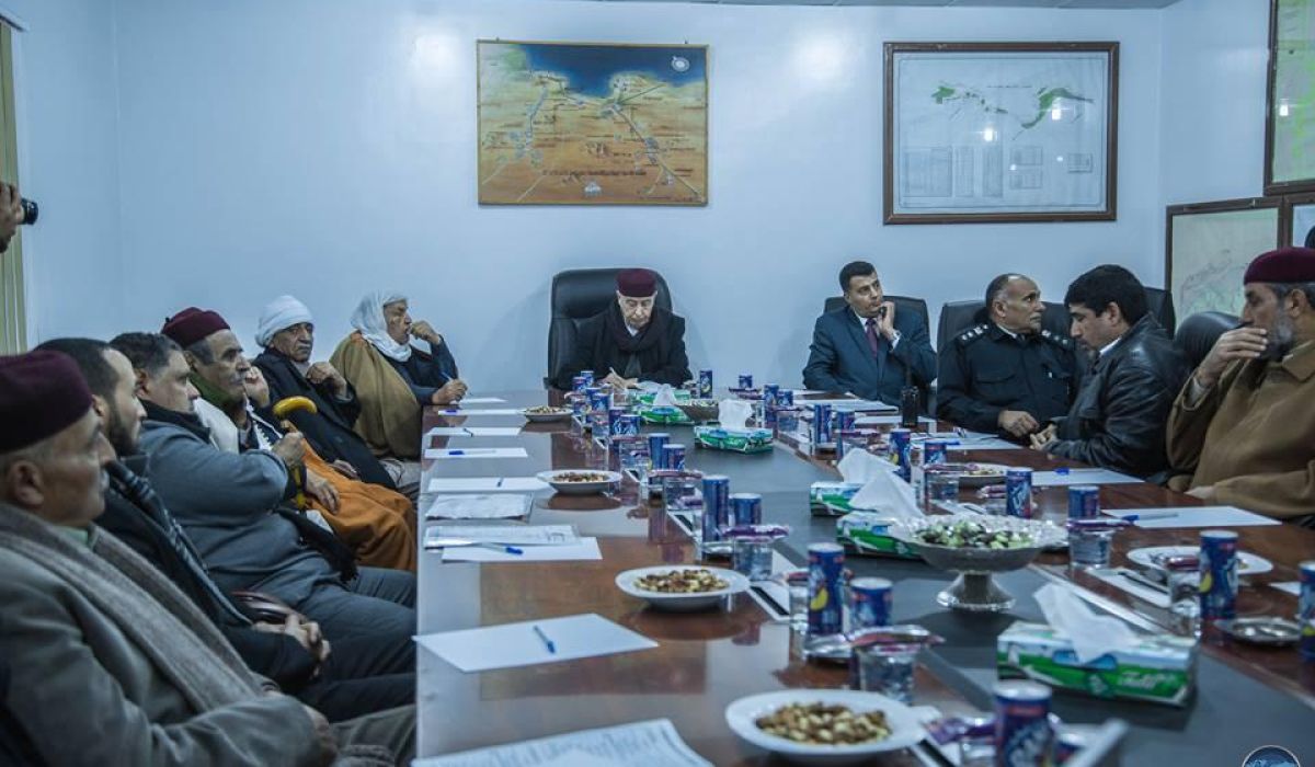 عقيلة صالح يبحث مع هيئة تنمية الجبل الأخضر إعادة تأهيل المشاريع الزراعية المتوقفة بالمنطقة