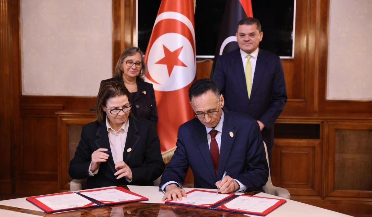 حكومة الوحدة الوطنية توقع مذكرة تفاهم اقتصادية مع دولة تونس