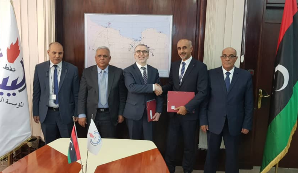 المؤسسة الوطنية للنفط توقّع اتفاقيتين للاستكشاف وتقاسم الإنتاج بحوض سرت مع شركة فينترسهال الألمانية