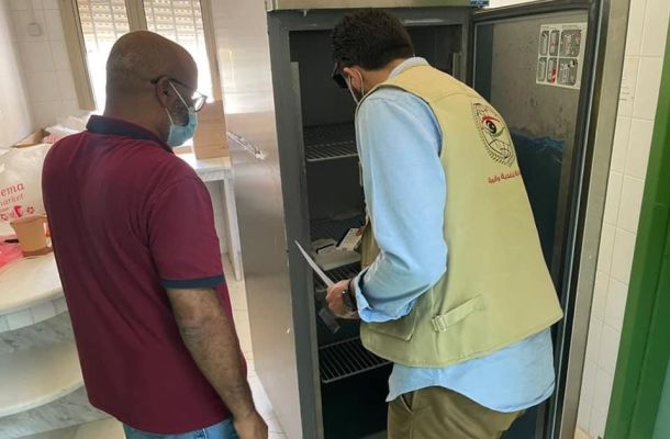 المنطقة الحرة مصراتة تقوم بإجراء التجارب التشغيلية لمنظومات إطفاء الحرائق للقاطرتين الدزيرة والسميدة