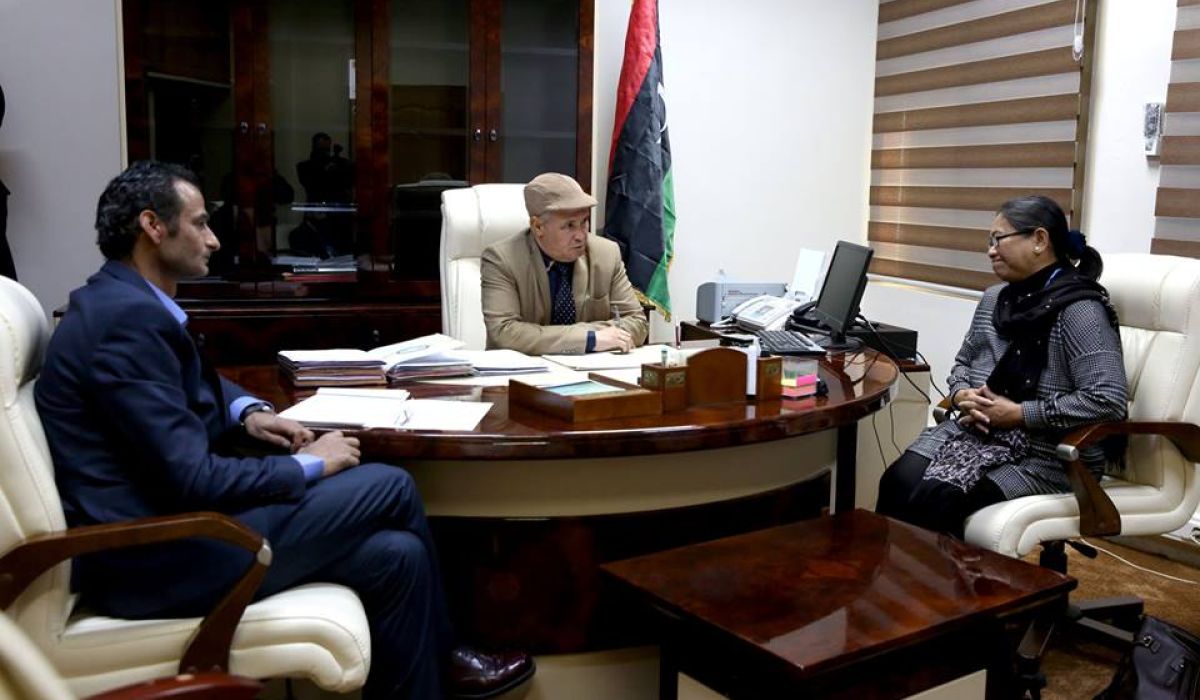 وزير الدولة لشؤون المهجرين والنازحين يجتمع مع المقرر الخاص المعنية بحقوق الإنسان والنازحين داخليا بالأمم المتحدة