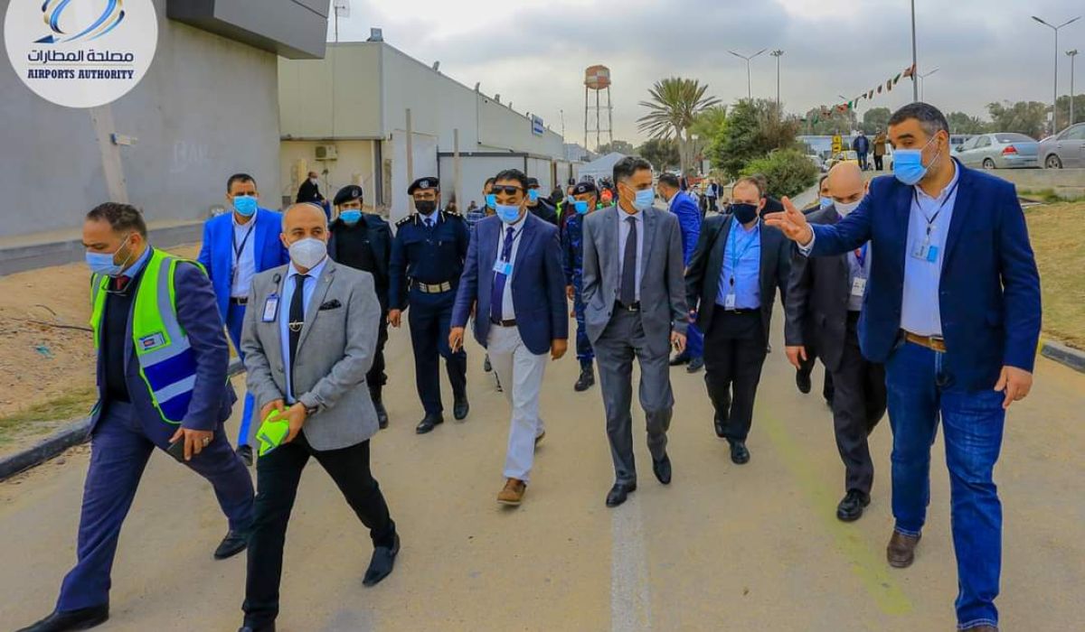 مصلحة المطارات تستقبل وفداً مالطي بمطار معيتيقة الدولي
