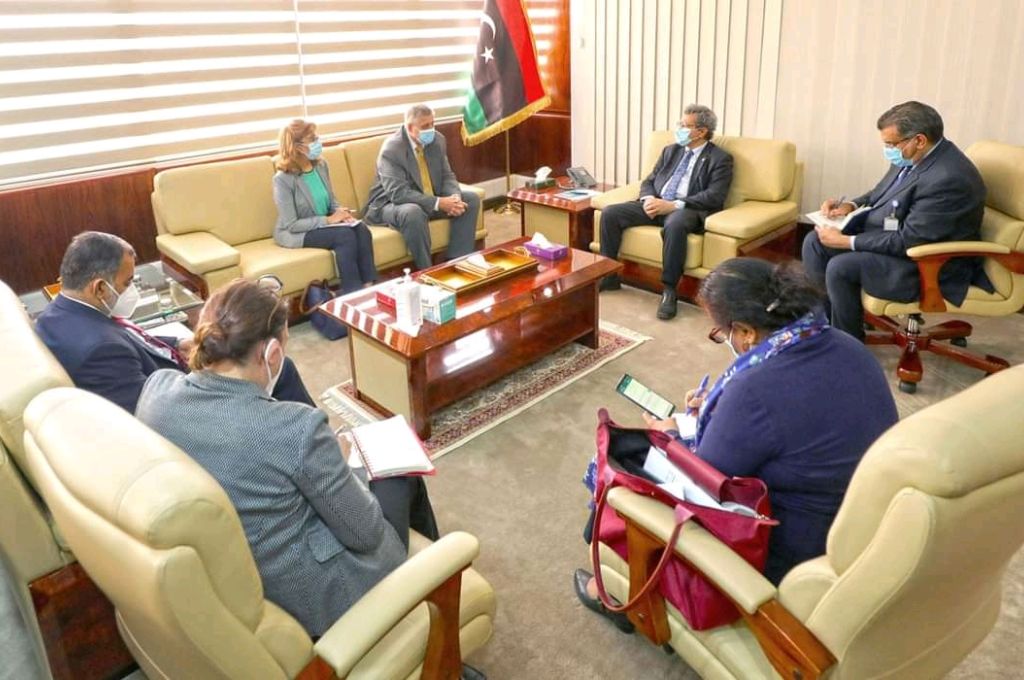 وزير النفط والغاز يجتمع مع المبعوث الخاص للأمين العام للأمم المتحدة