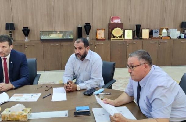 المنطقة الحرة مصراتة تقوم بإجراء التجارب التشغيلية لمنظومات إطفاء الحرائق للقاطرتين الدزيرة والسميدة