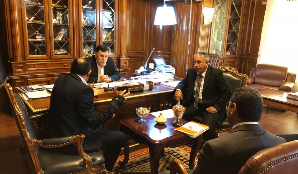 السراج يناقش إحتياجات مدينة مصراتة وملف عودة أهالي تاورغاء