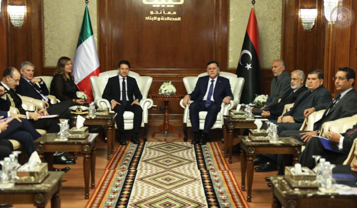 رئيس الوزراء الايطالي يؤكد حرص إيطاليا على دعم برنامج الإصلاح الاقتصادي الليبي