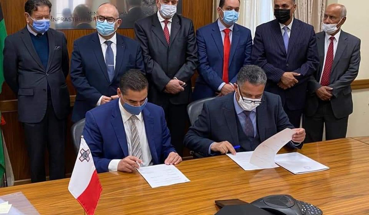 توقيع مذكرة تفاهم بين مالطا وحكومة الوفاق للتعاون بمجال النقل البحري والجوي