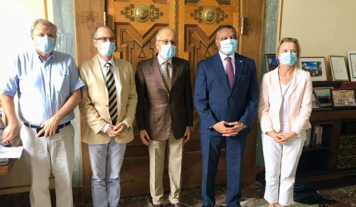 الكبير يبحث الصعوبات المالية التي تواجه النازحين والمهجرين في ليبيا مع وفد للأمم المتحدة