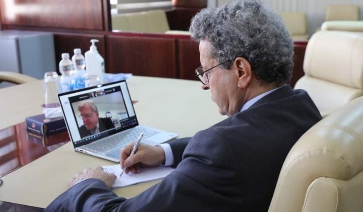 عون يشارك في حلقة نقاش بخصوص تفعيل الإتفاقية الإطارية للتجارة والإستثمار مع السفير الأمريكي والمبعوث الخاص لدى ليبيا