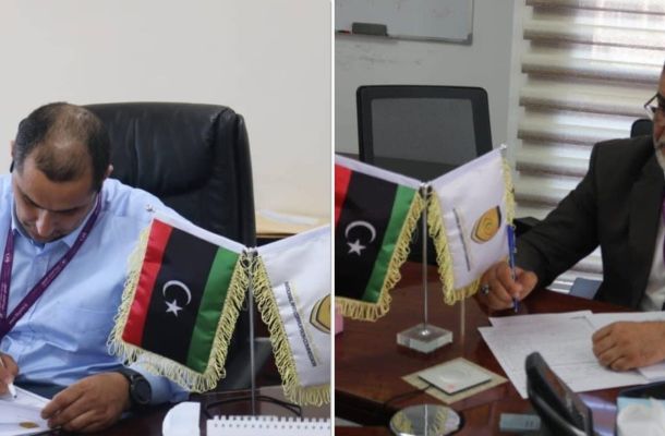 وزير الدولة لشؤون الهجرة غير الشرعية يجتمع مع رئيس الهيئة الليبية للإغاثة والمساعدات الانسانية