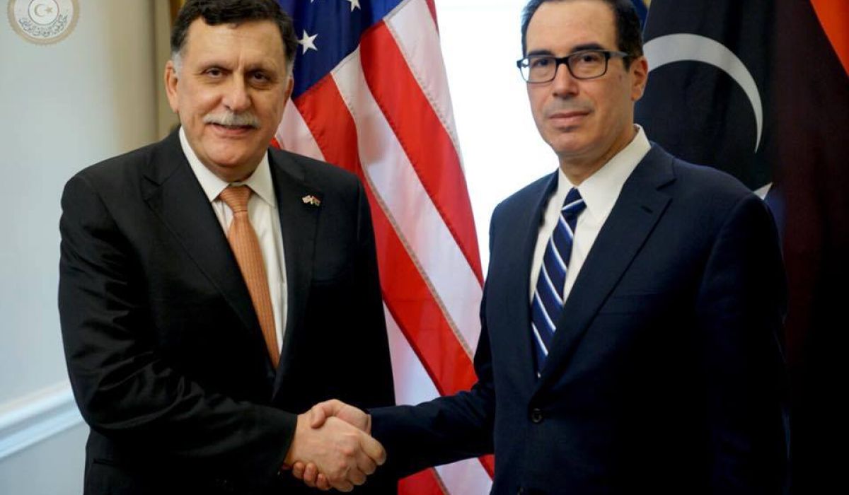 السراج يلتقي وزير الخزانة الامريكي بواشنطن