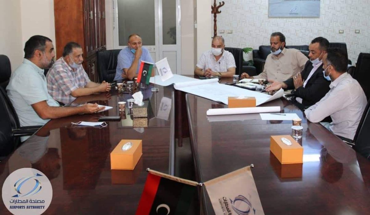 مصلحة المطارات تبحث آلية تنفيذ مشروع محطة ركاب مطار مصراتة