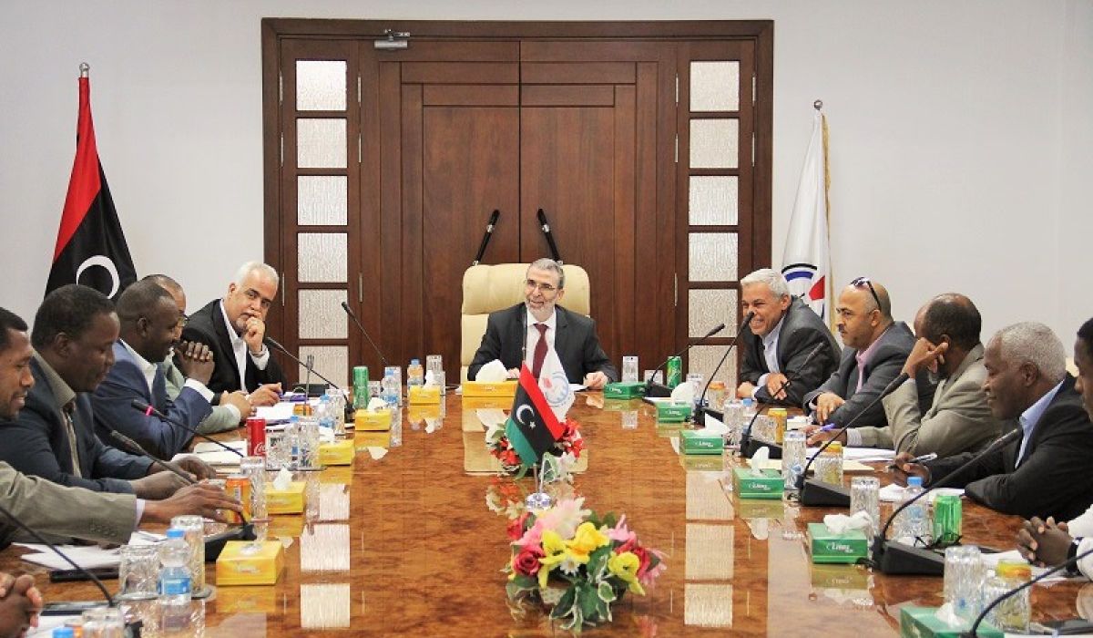 اجتماع المؤسسة الوطنية للنفط بلديات حوض مرزق