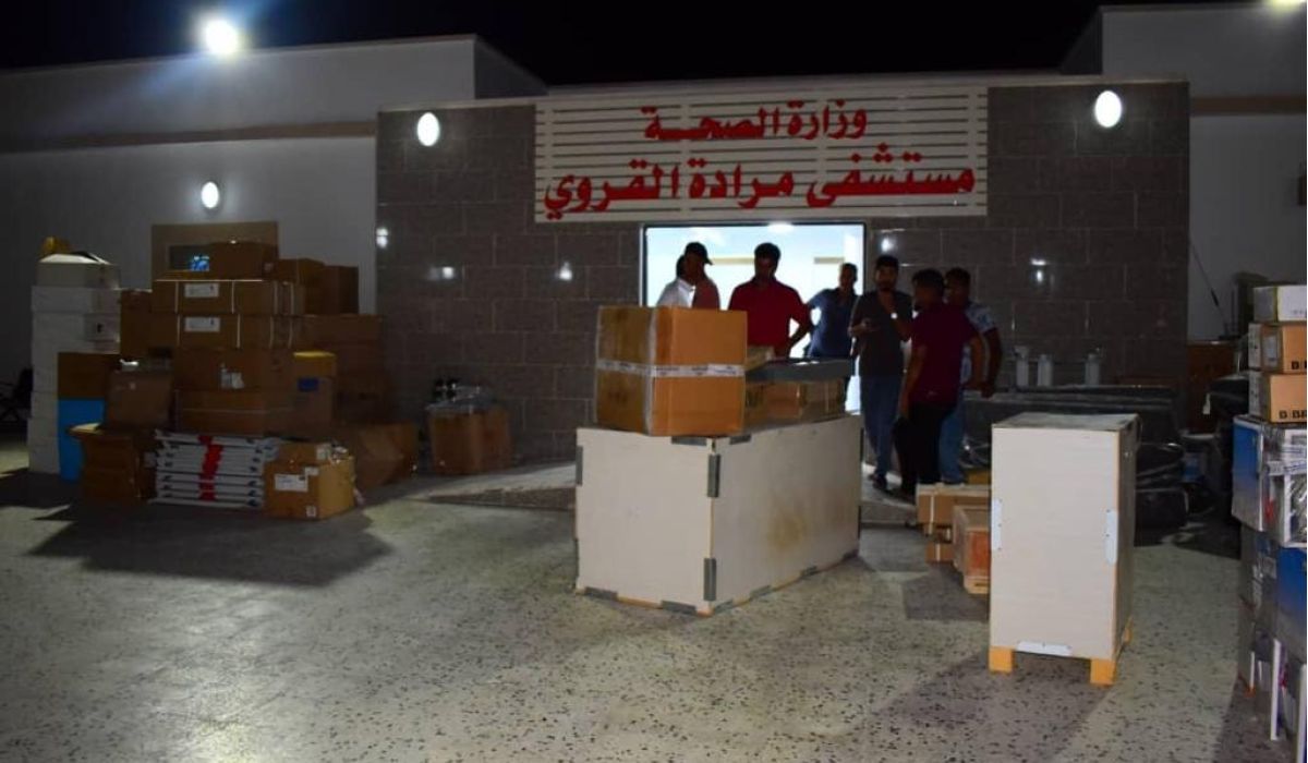 مستشفى مرادة القروي يستلم عدد من المعدات الطبية المختلفة من قبل الوطنية للنفط