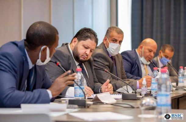 المنطقة الحرة مصراتة تقوم بإجراء التجارب التشغيلية لمنظومات إطفاء الحرائق للقاطرتين الدزيرة والسميدة