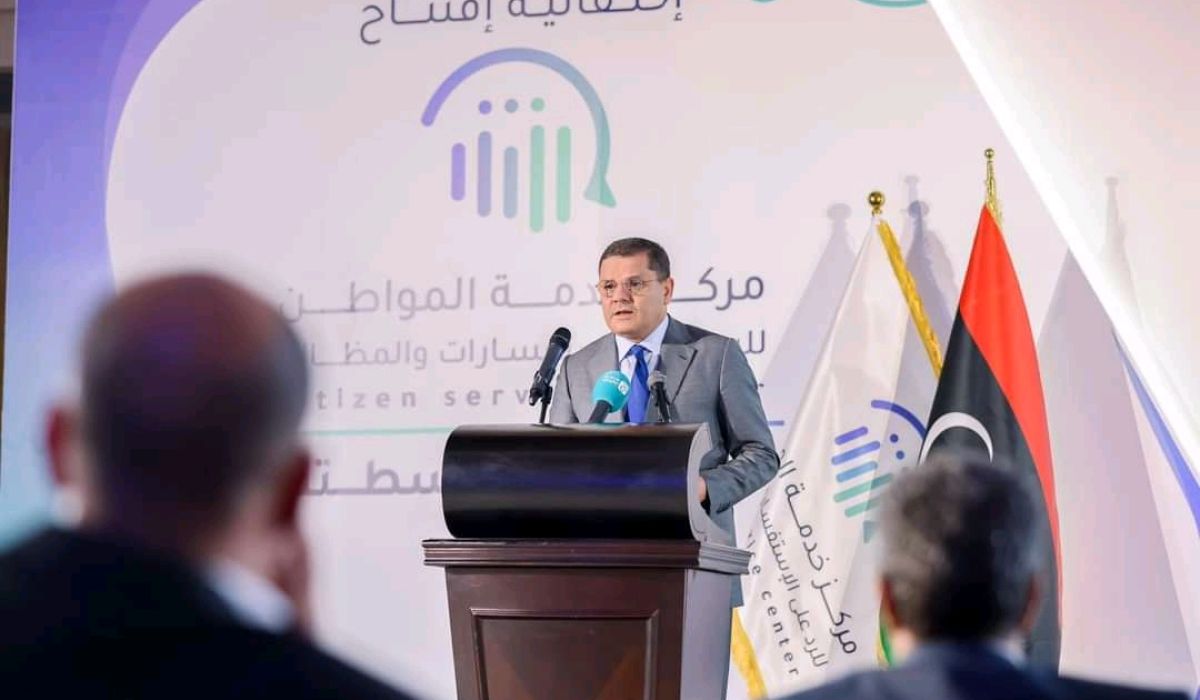 الدبيبة يقوم بإطلاق مركز خدمة المواطن الذي يختص بتقديم الشكاوي للحكومة والجهات التابعة لها