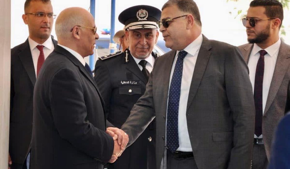 وزير الداخلية بحكومة الوحدة الوطنية يفتتح مقر إدارة العلاقات والتعاون بعد صيانته