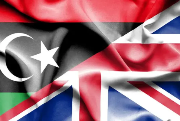 libyan and british flags