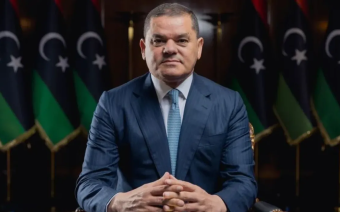 Portrait of Abdulhamid Dbeibeh, head of the Government of National Unity (GNU)