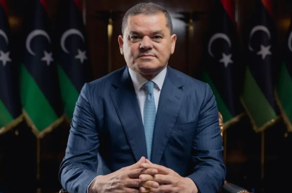 Portrait of Abdulhamid Dbeibeh, head of the Government of National Unity (GNU)