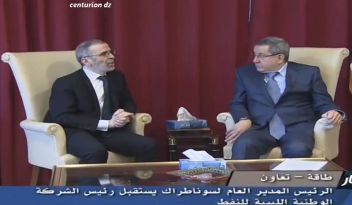 صنع الله يلتقي مع رئيس مجلس الادارة و المدير التنفيذي لشركة سوناطراك