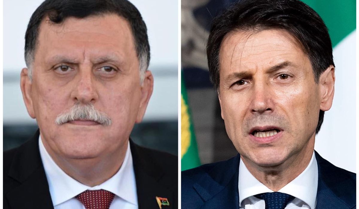 السراج يلتقي كونتي في روما ويدعو لعودة الشركات الإيطالية للبلاد