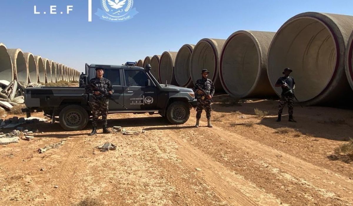 بني وليد.. إدارة إنفاذ القانون تستمر في إزالة التعديات على منظومة النهر بالمنطقة