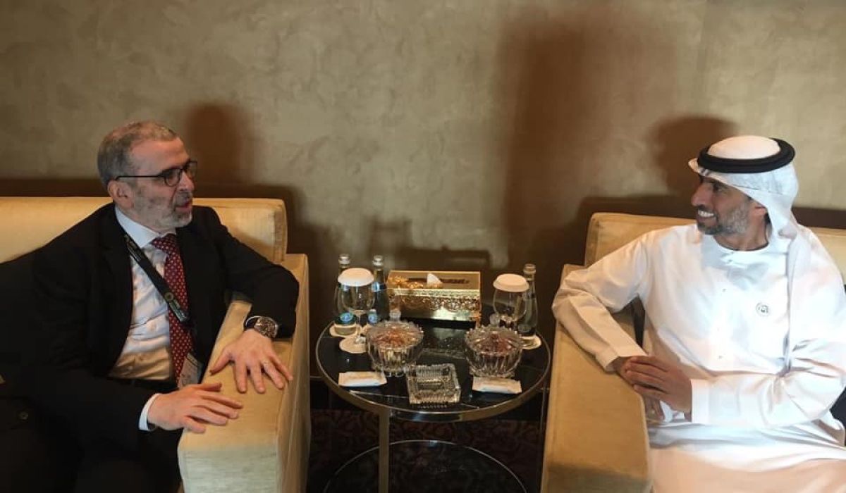 صنع الله يبحث مع وزير الطاقة الإماراتي فرص التعاون التجاري مع الإمارات بقطاع الطاقة