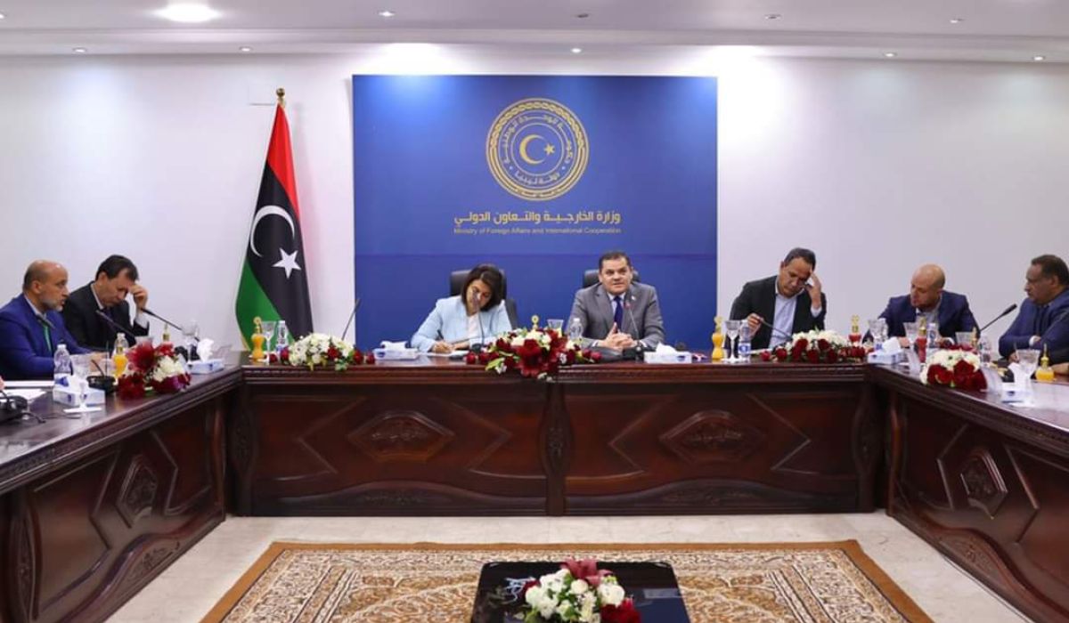 "الدبيبة" يؤكد للمنقوش دعمه للسفارات الليبية في الخارج وحل كافة مشاكلها