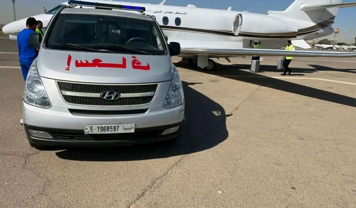 انطلاق طائرة أول حالتين لتلقي العلاج اللازم في المركز الطبي العالمي بجمهورية مصر