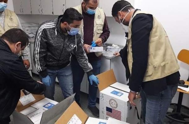 تعبئة نموذج إقرار الذمة المالية من قبل مهندس بشركة الخليج العربي للنفط لغرض الانتخابات الرئاسية