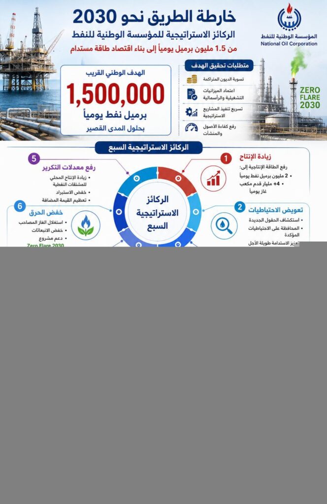 الشلوي: الركائز الاستراتيجية للمؤسسة الوطنية للنفط